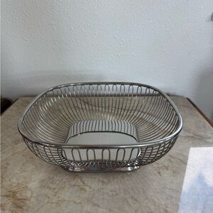 Alessi 845 Stainless Steel Square Wire Basket